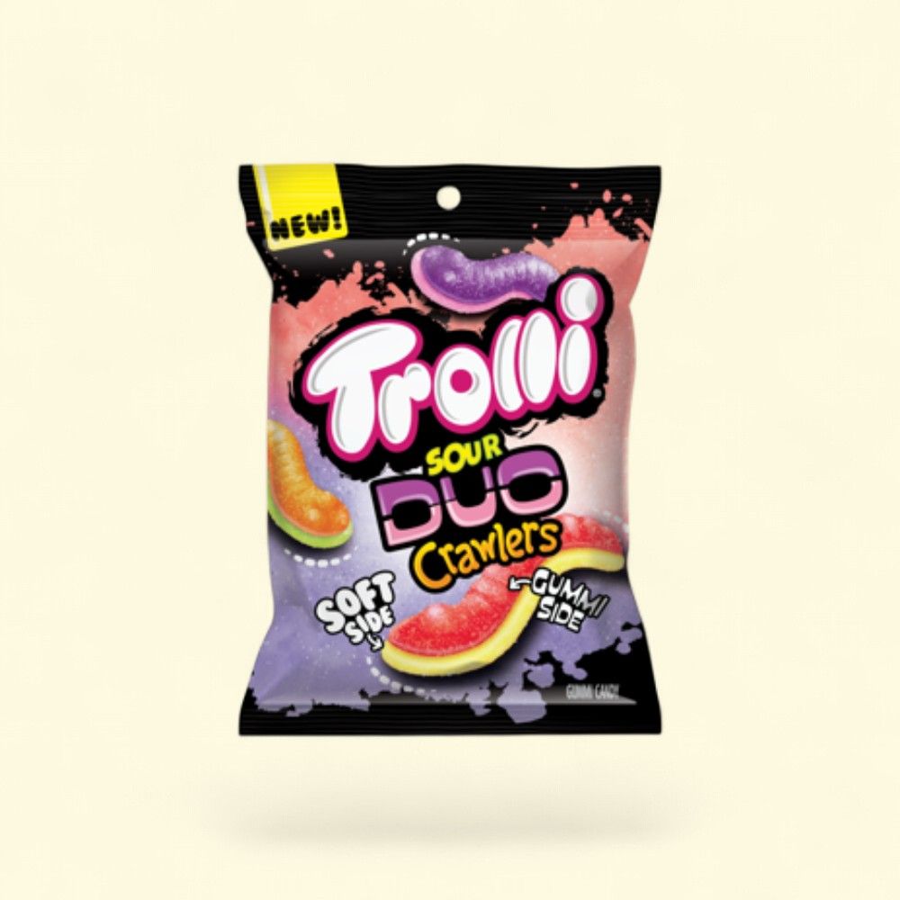 Trolli Sour Duo Crawlers Gummi Candy - 4.25oz — authentic US product shipped worldwide by Treatspree