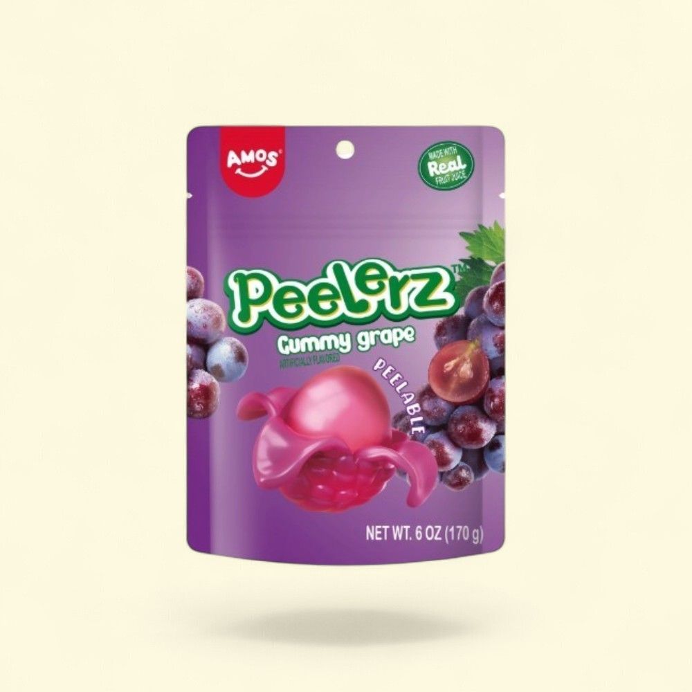 Peelerz Grape Gummy Peg Bag 6oz — authentic US product shipped worldwide by Treatspree