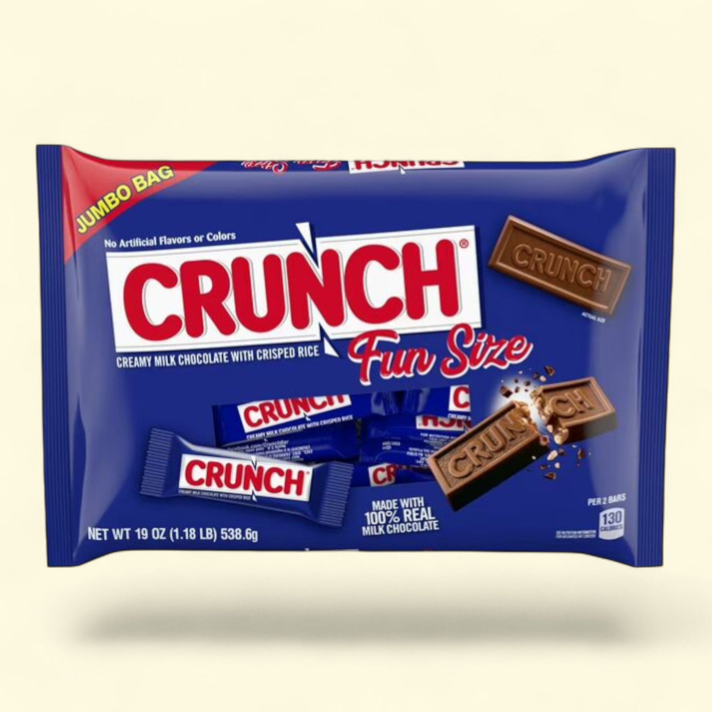 CRUNCH, Milk Chocolate and Crisped Rice, Fun Size, 19 oz