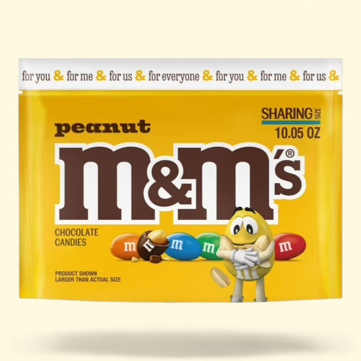 M&M's Peanut Milk Chocolate Candy, 10.05 oz