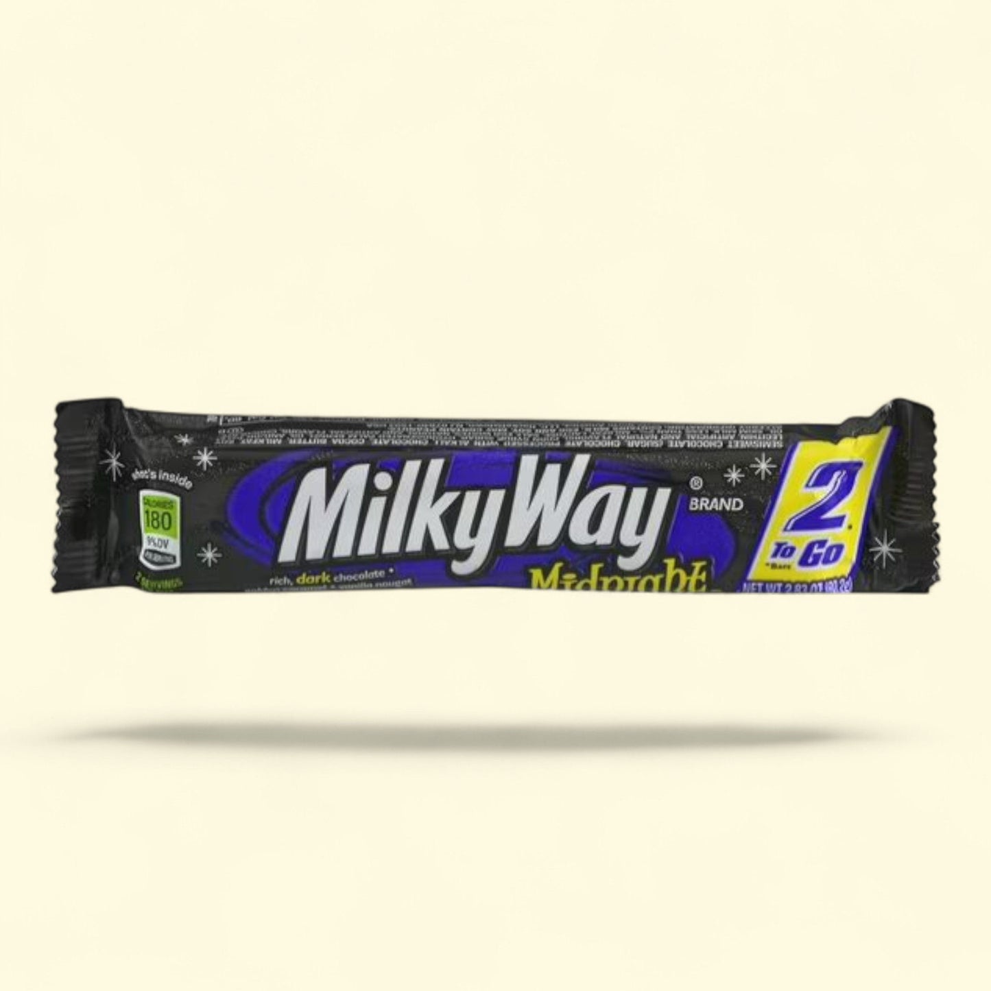 Milky Way Candy Midnight Dark Chocolate Bar, Share Size 2.83 oz