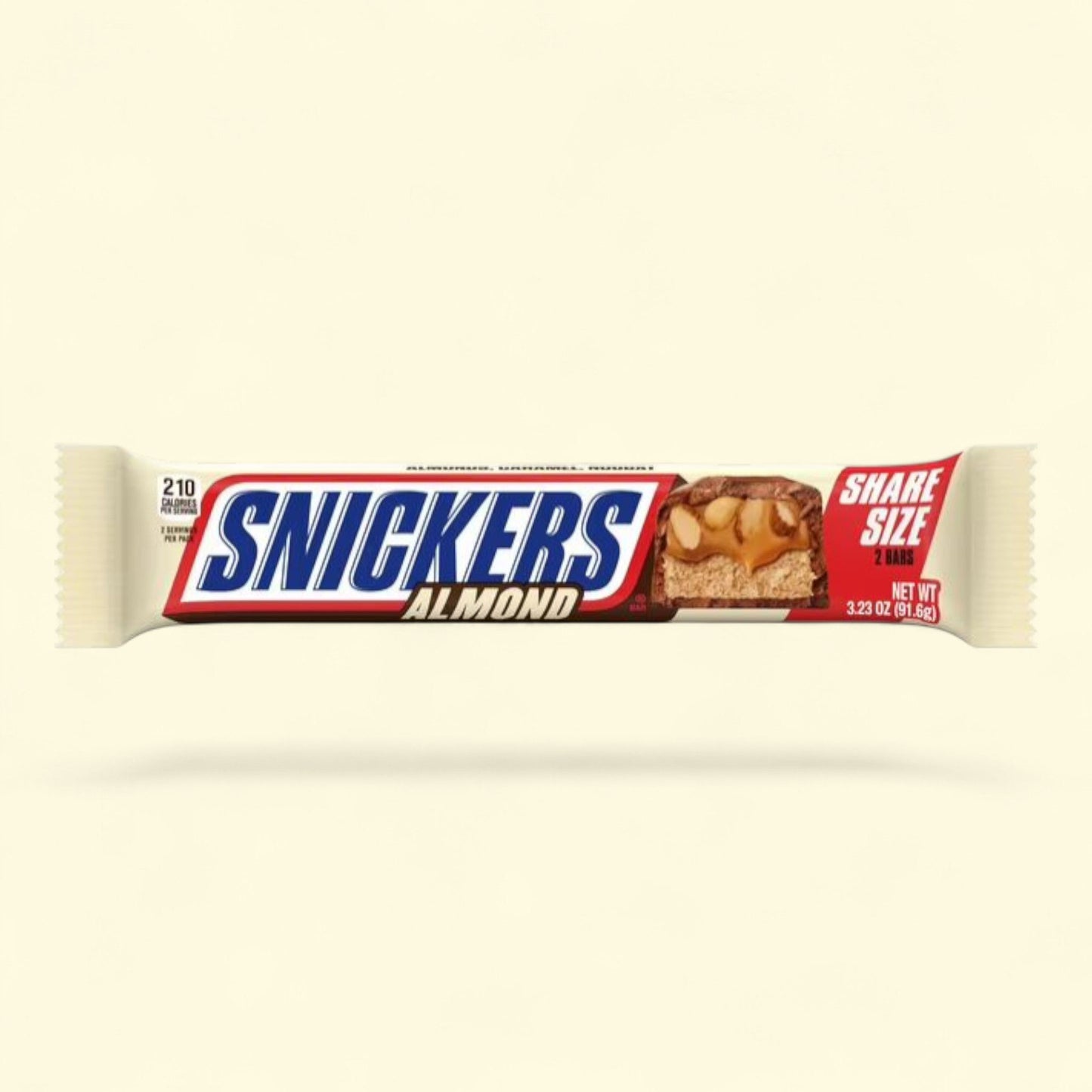 Snickers Almond Candy Milk Chocolate Bar, Share Size 3.23 oz.