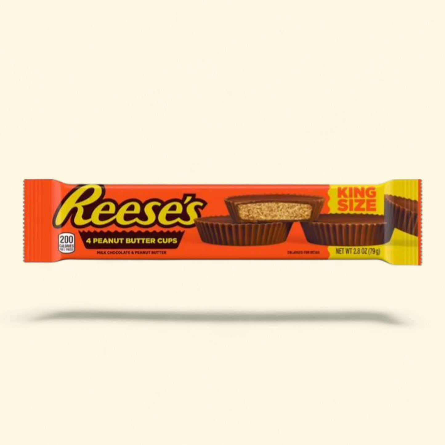 Reese's Milk Chocolate Peanut Butter Cups, King Size 2.8 oz