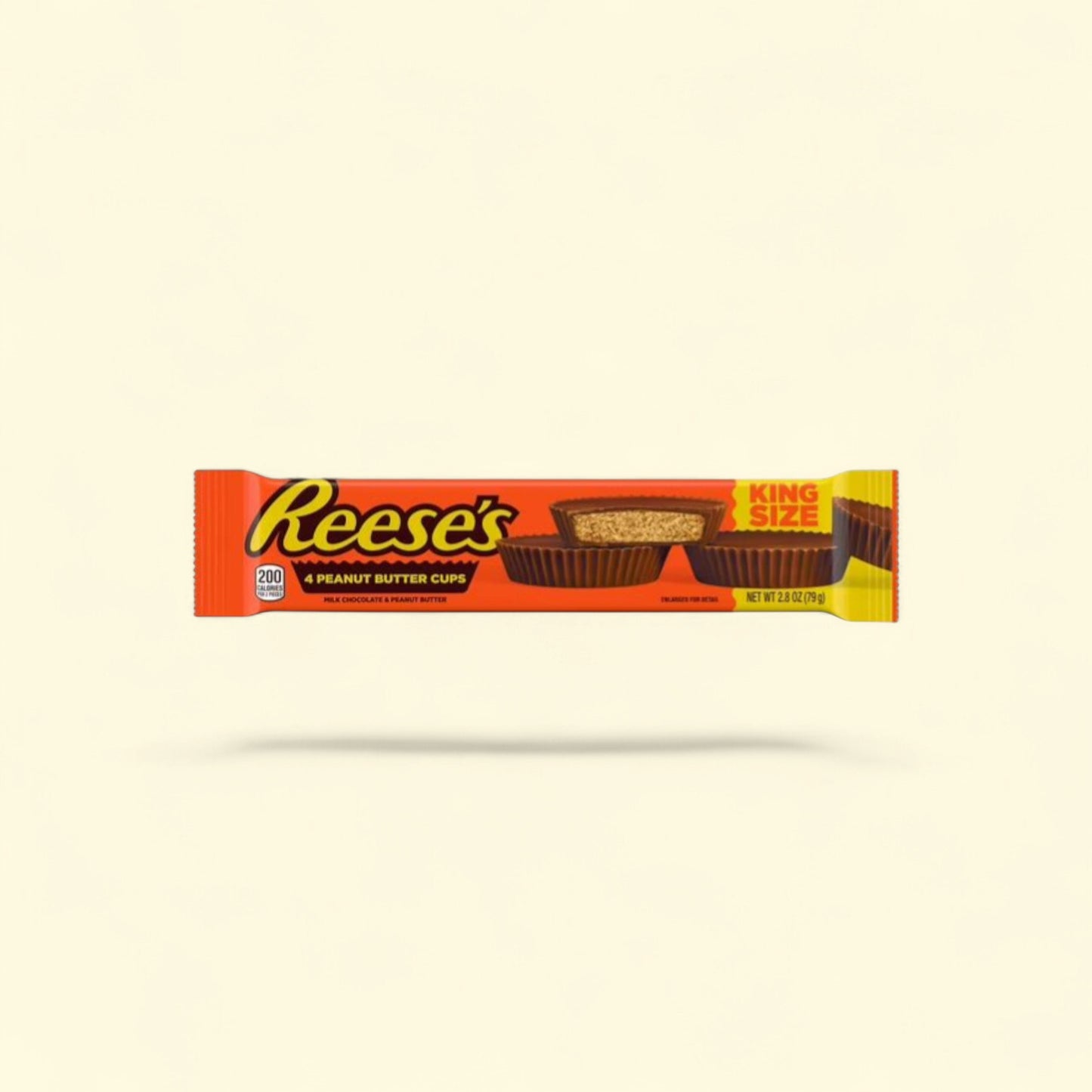 Reese's Milk Chocolate Peanut Butter Cups, King Size 2.8 oz — authentic US product shipped worldwide by Treatspree