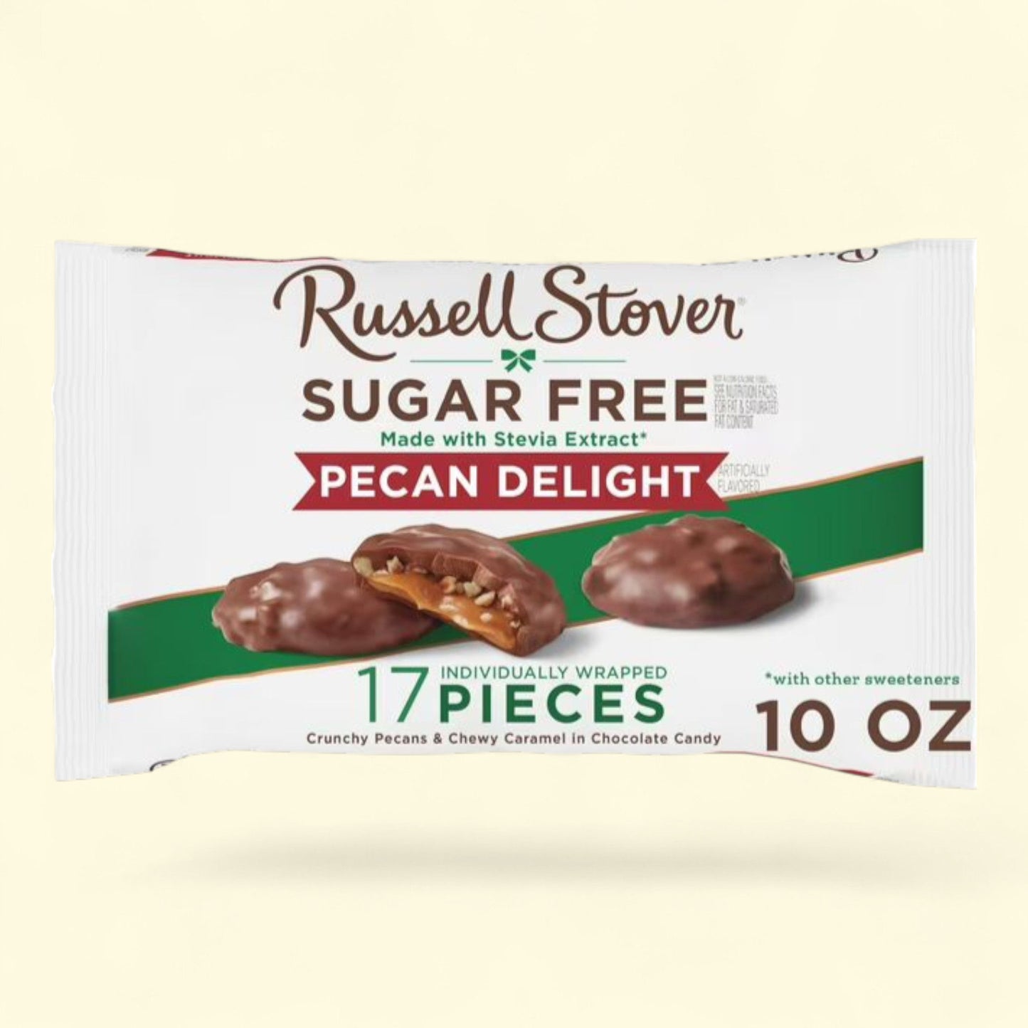 RUSSELL STOVER Pecan Delight Chocolate Candy, 10 oz.