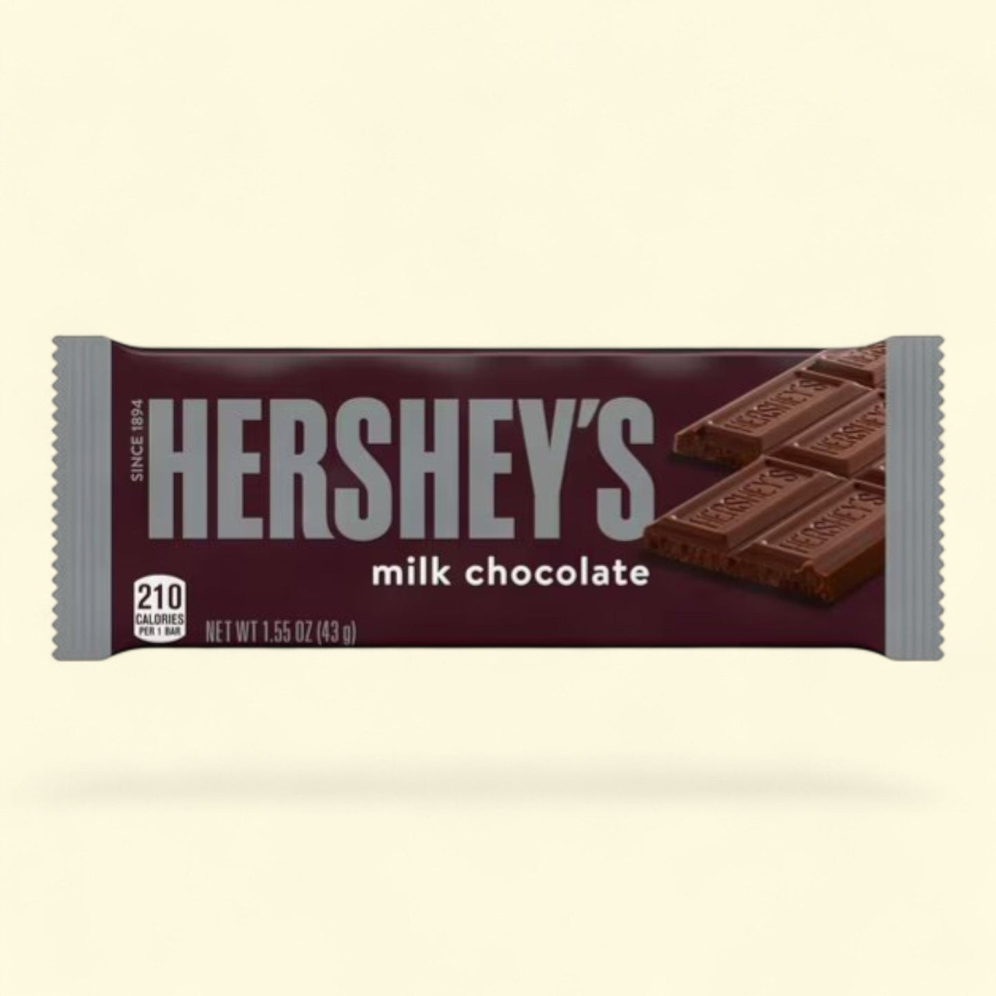 Hershey's Milk Chocolate Candy, Bar 1.55 oz