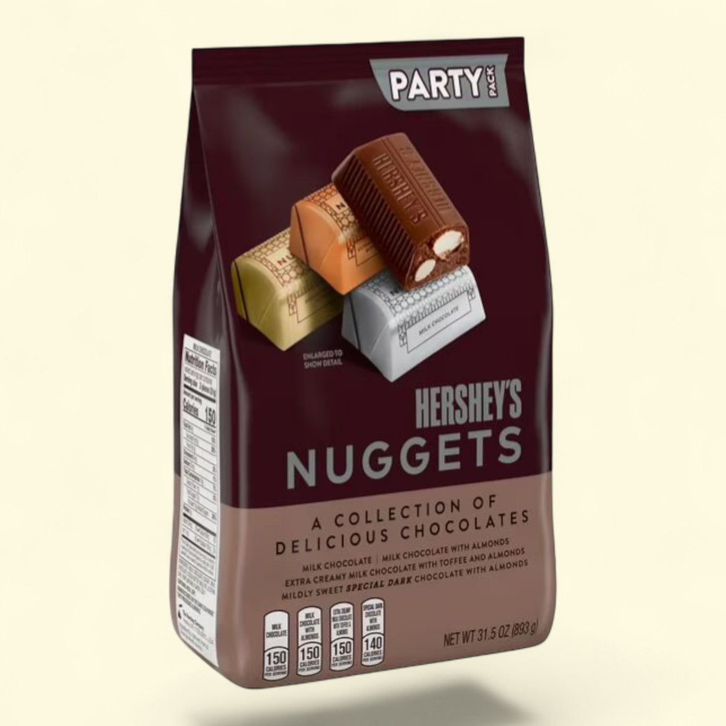 Hershey's Nuggets Chocolate Candy, Party Pack 31.5 oz