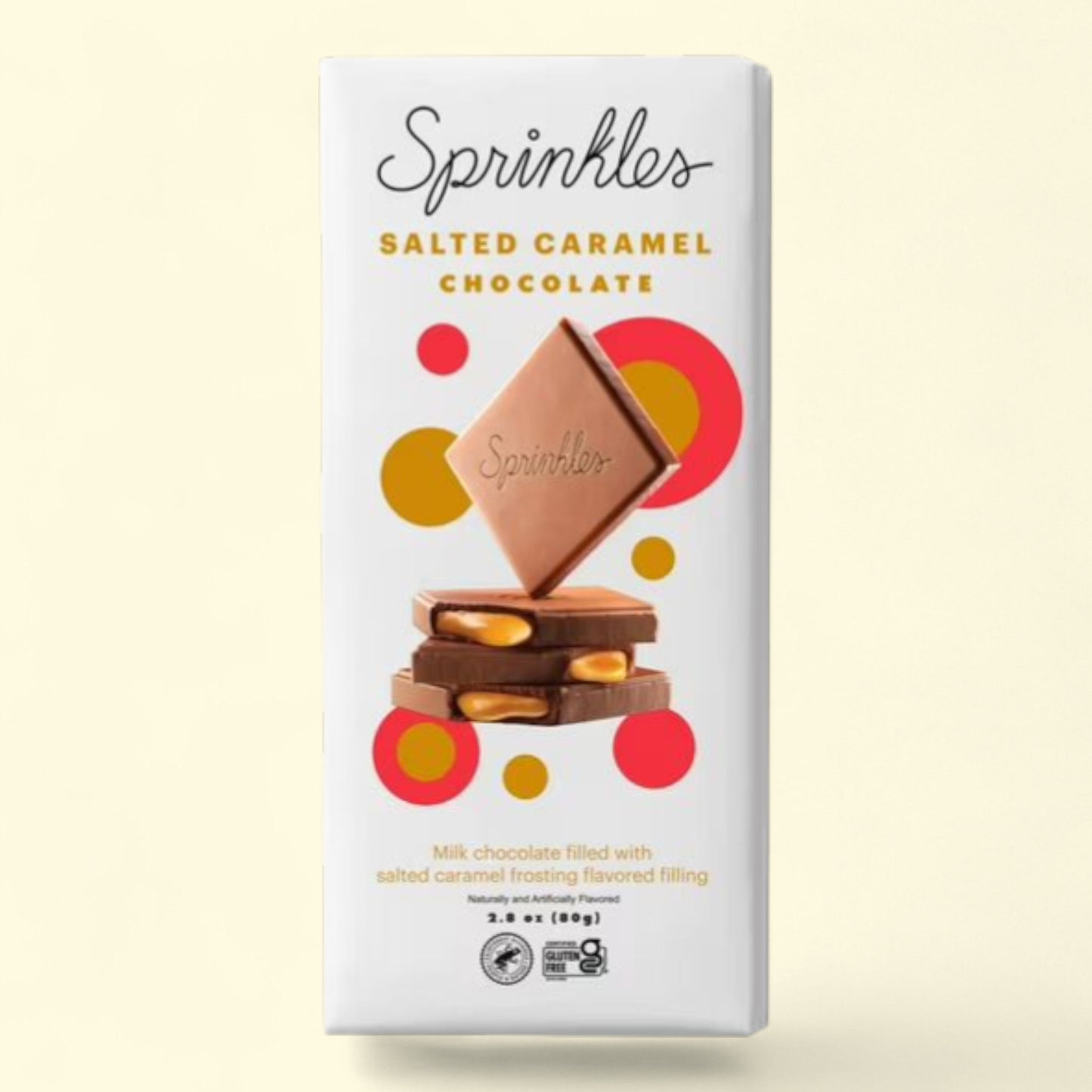 Sprinkles Salted Caramel Chocolate Bar, Premium, 2.8 oz