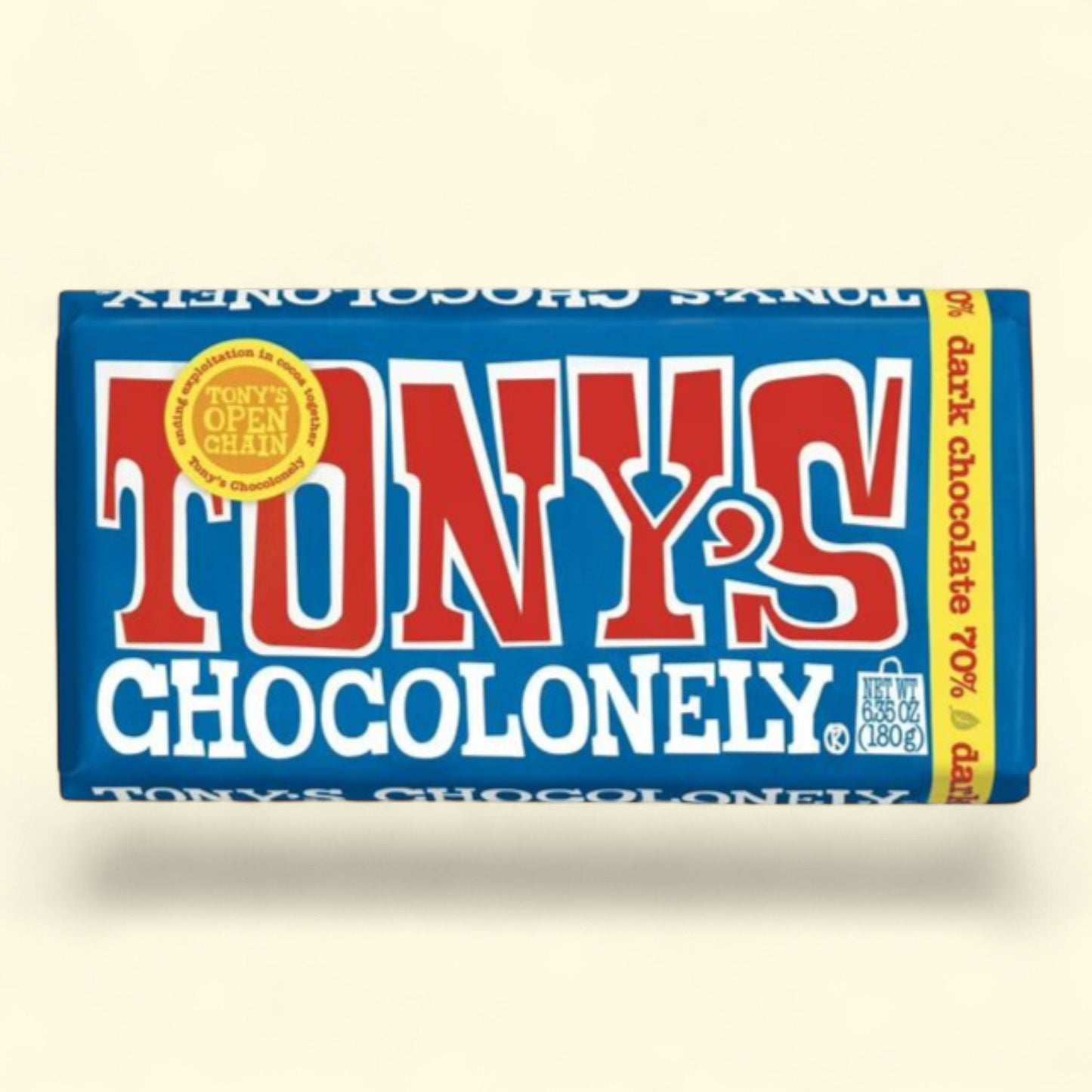 Tony's Chocolonely Dark Chocolate Bar, 6.35 oz