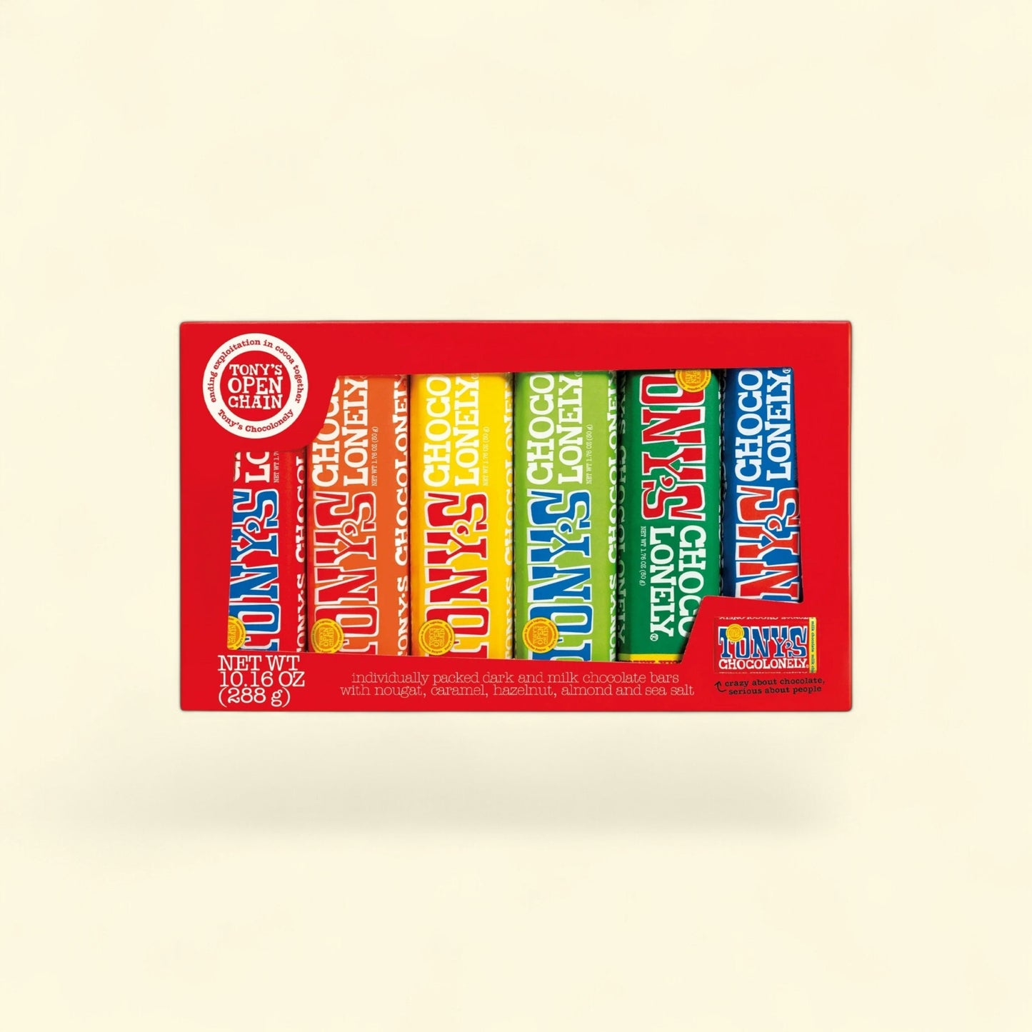 Tony's Chocolonely Chocolate Bar Pack, 6 Bars — authentic US product shipped worldwide by Treatspree