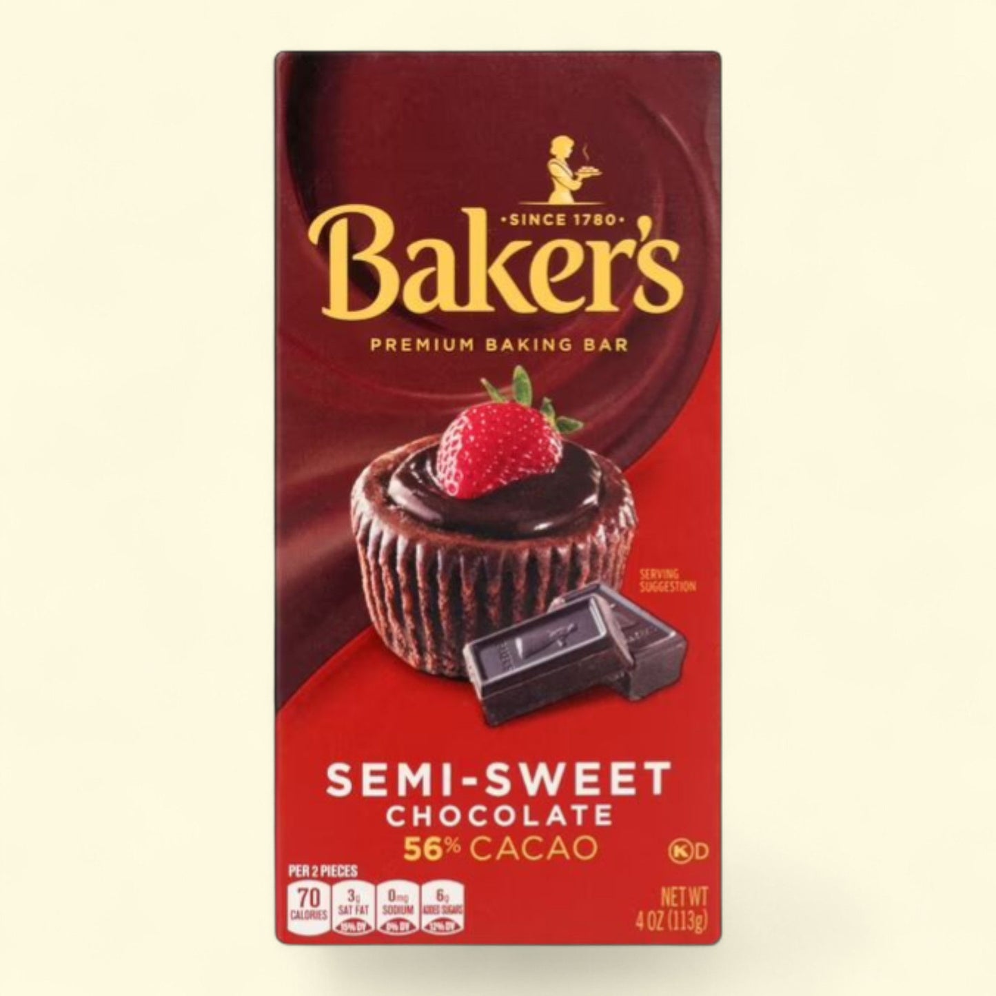 Baker's Semi-Sweet Chocolate Baking Bar, 4 oz