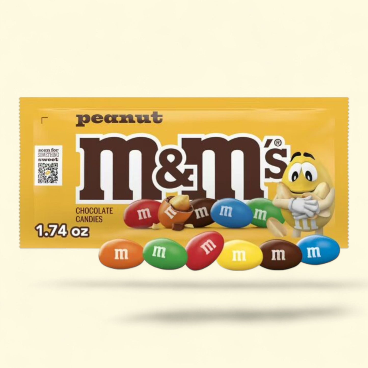 M&M's Peanut Milk Chocolate Candy, 1.74 oz