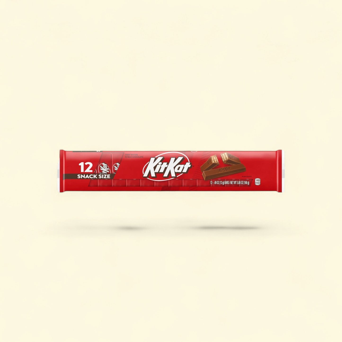 Kit Kat Milk Chocolate Wafer Candy, 0.49 oz, 12 Count — authentic US product shipped worldwide by Treatspree