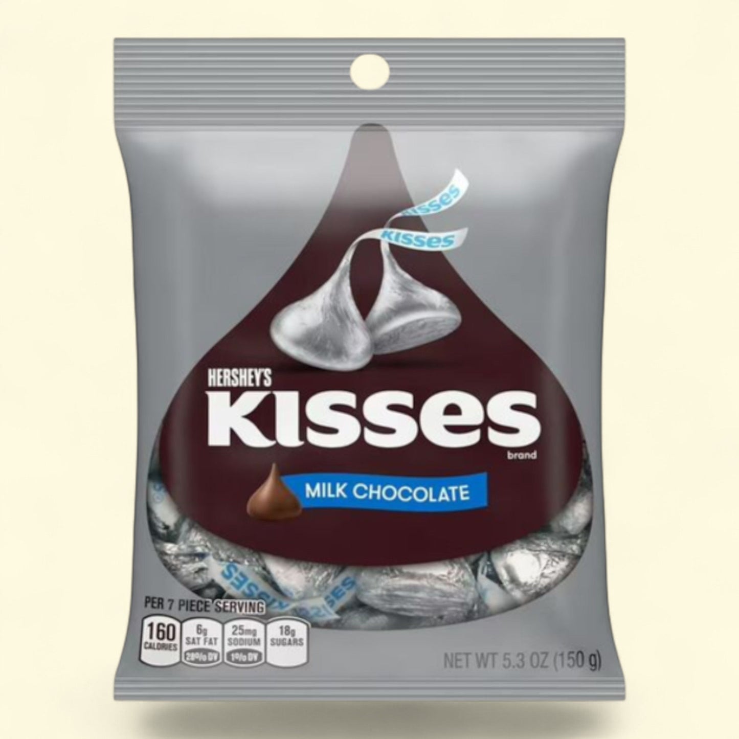 Hershey's Kisses Milk Chocolate Candy, 5.3 oz