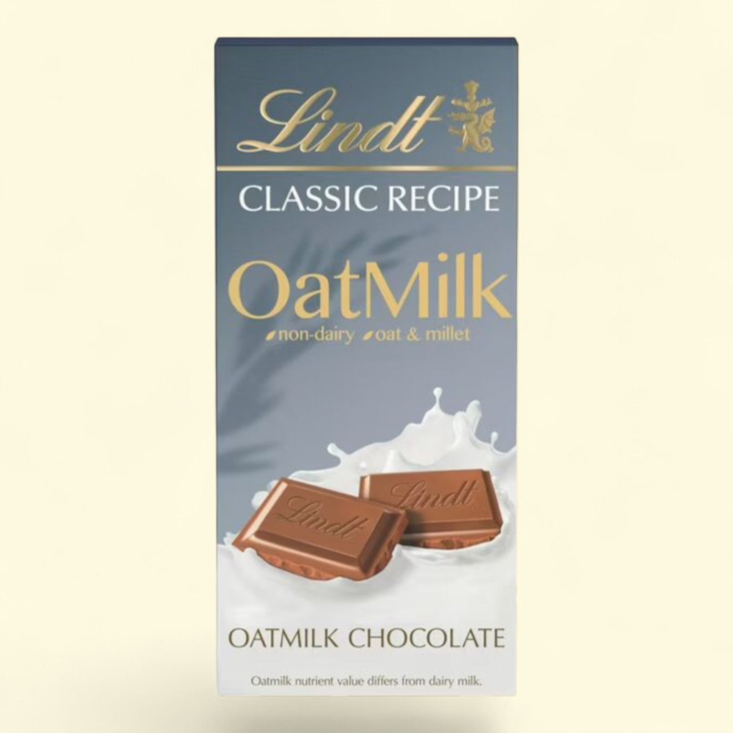 Lindt OatMilk Non-Dairy Chocolate Candy Bar, 3.5 oz