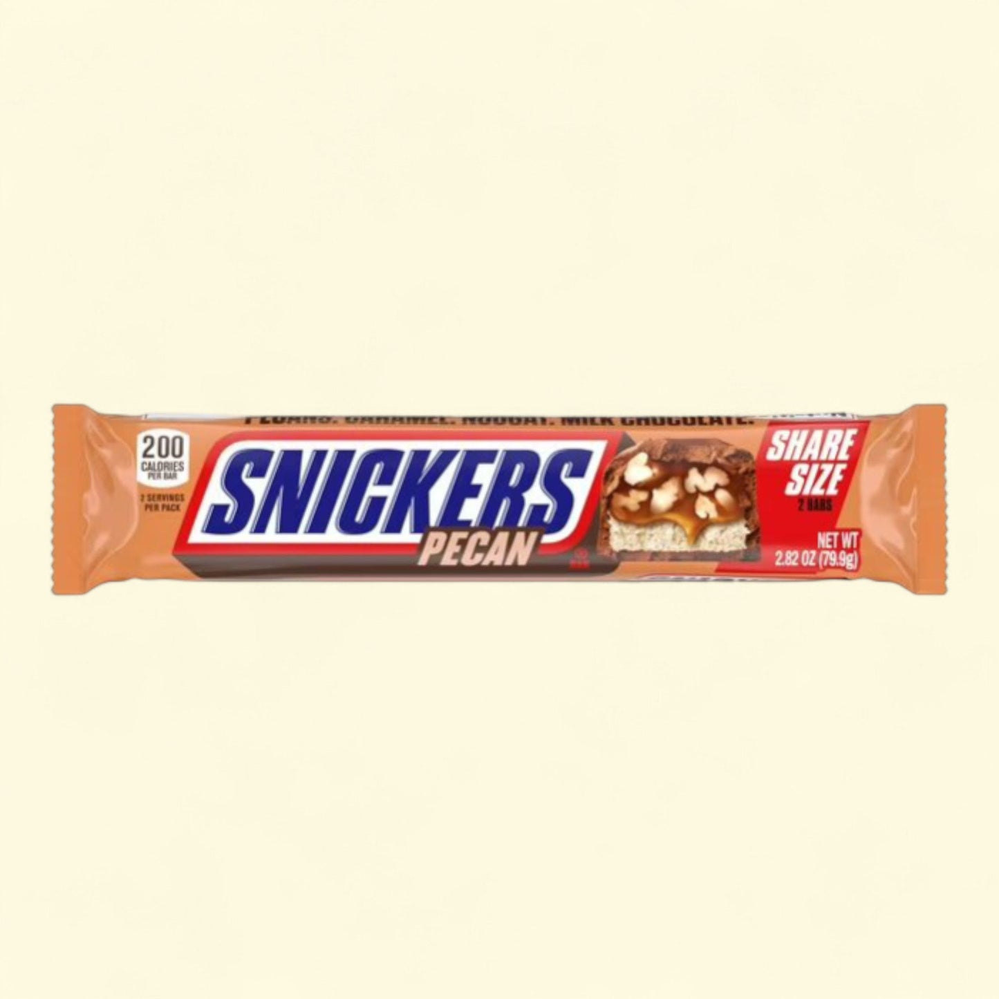 Snickers Pecan Milk Chocolate Bar, Share Size 2.82 oz