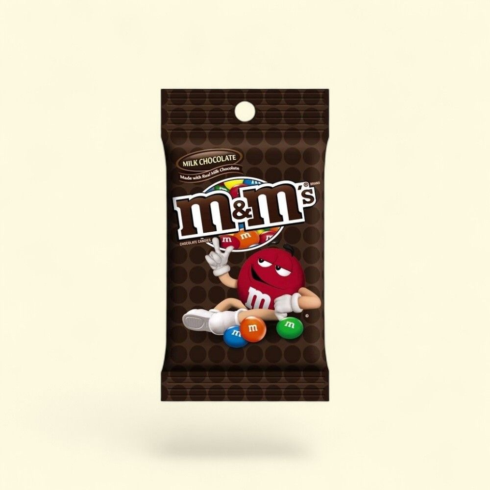 M&M's Milk Chocolate Candy Hanging Bag 5.3oz — authentic US product shipped worldwide by Treatspree