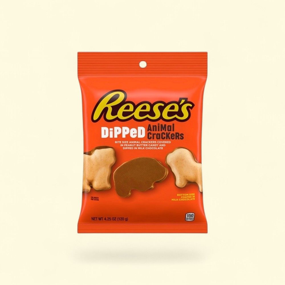 Reese's Milk Chocolate Dipped Animal Crackers 4.25oz — authentic US product shipped worldwide by Treatspree