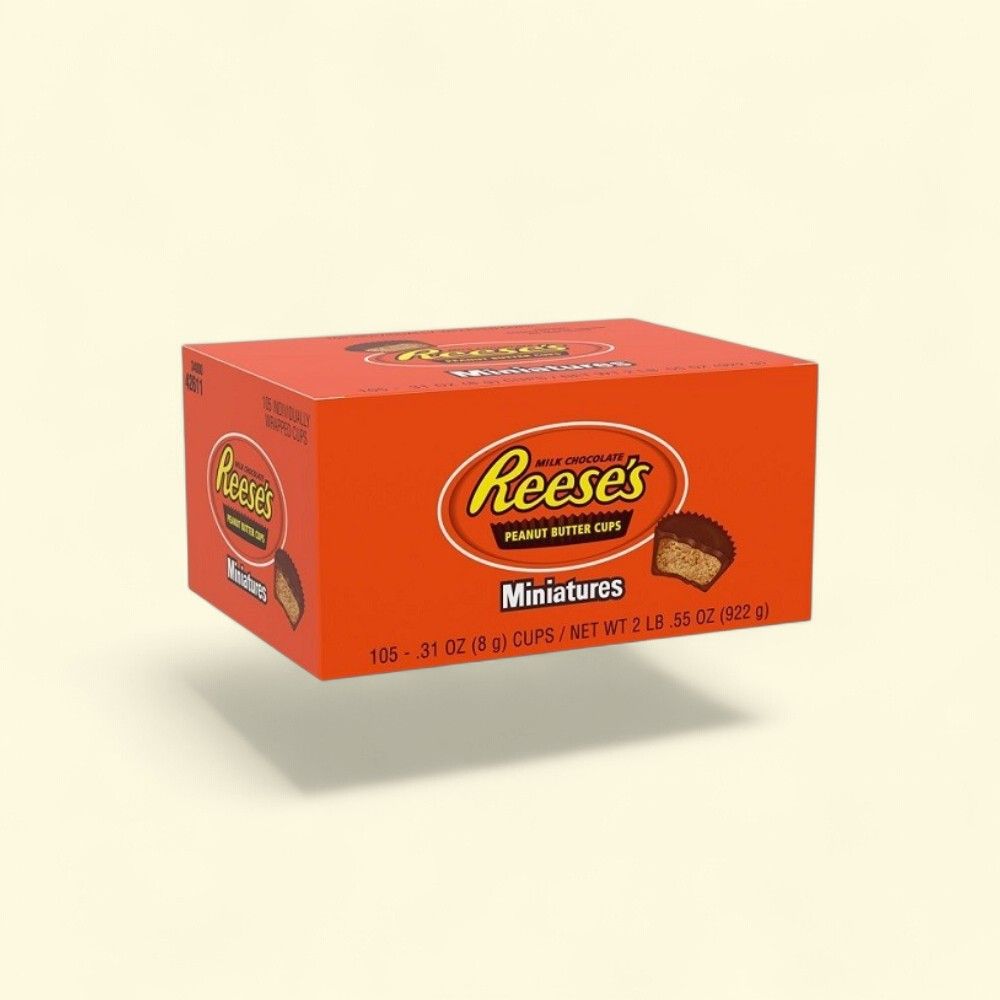 Reese's Peanut Butter Cups Miniatures, 105 Count Bag — authentic US product shipped worldwide by Treatspree