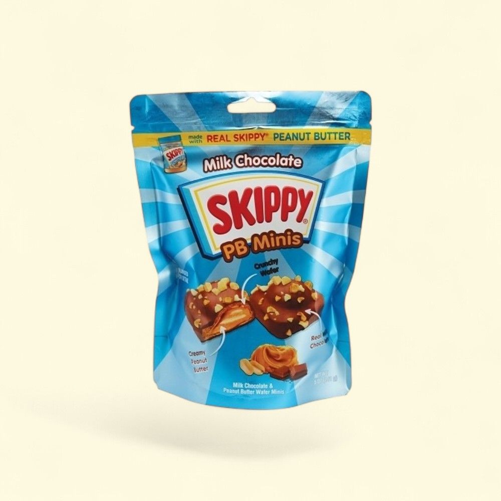 SKIPPY Milk Chocolate Peanut Butter Minis (5 oz) — authentic US product shipped worldwide by Treatspree