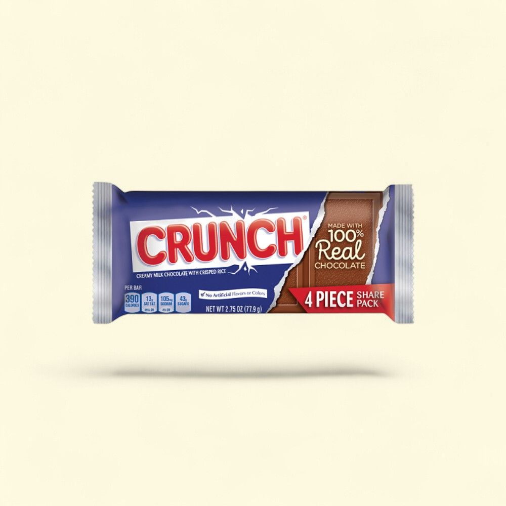 Crunch Share Pack Milk Chocolate & Rice Crispies Bars, 18 Count — authentic US product shipped worldwide by Treatspree