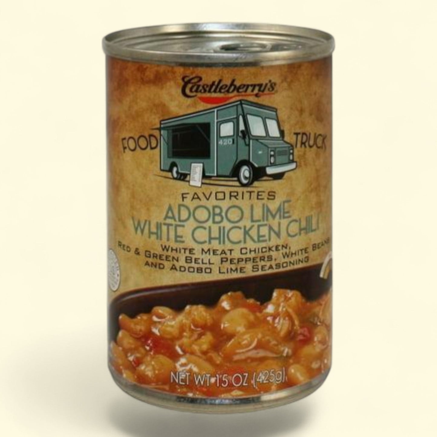 Castleberry's Adobe Lime White Chicken Chili, 15 oz Can