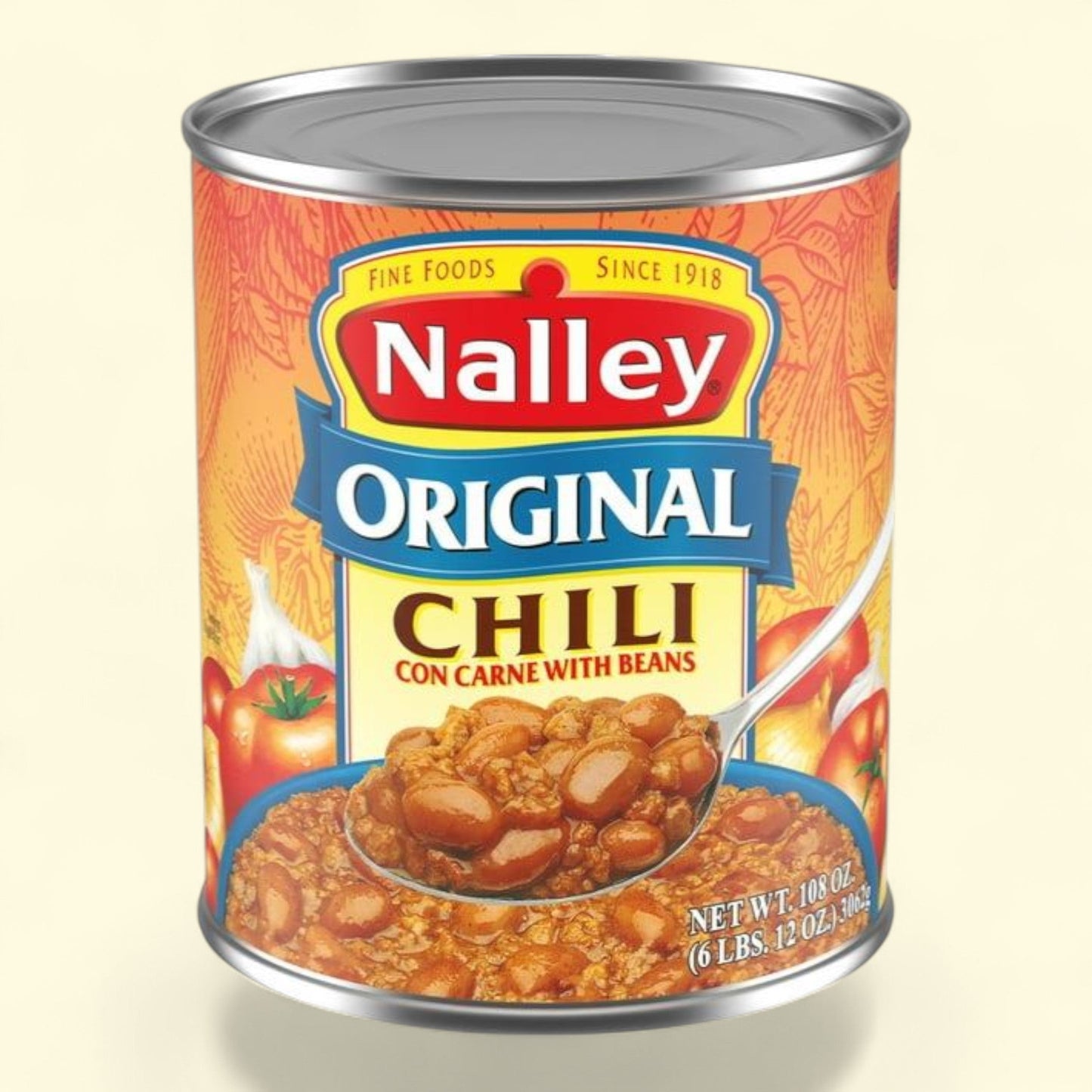 Nalley Chili Con Carne With Beans and Cheese, Family Size, 106 oz.