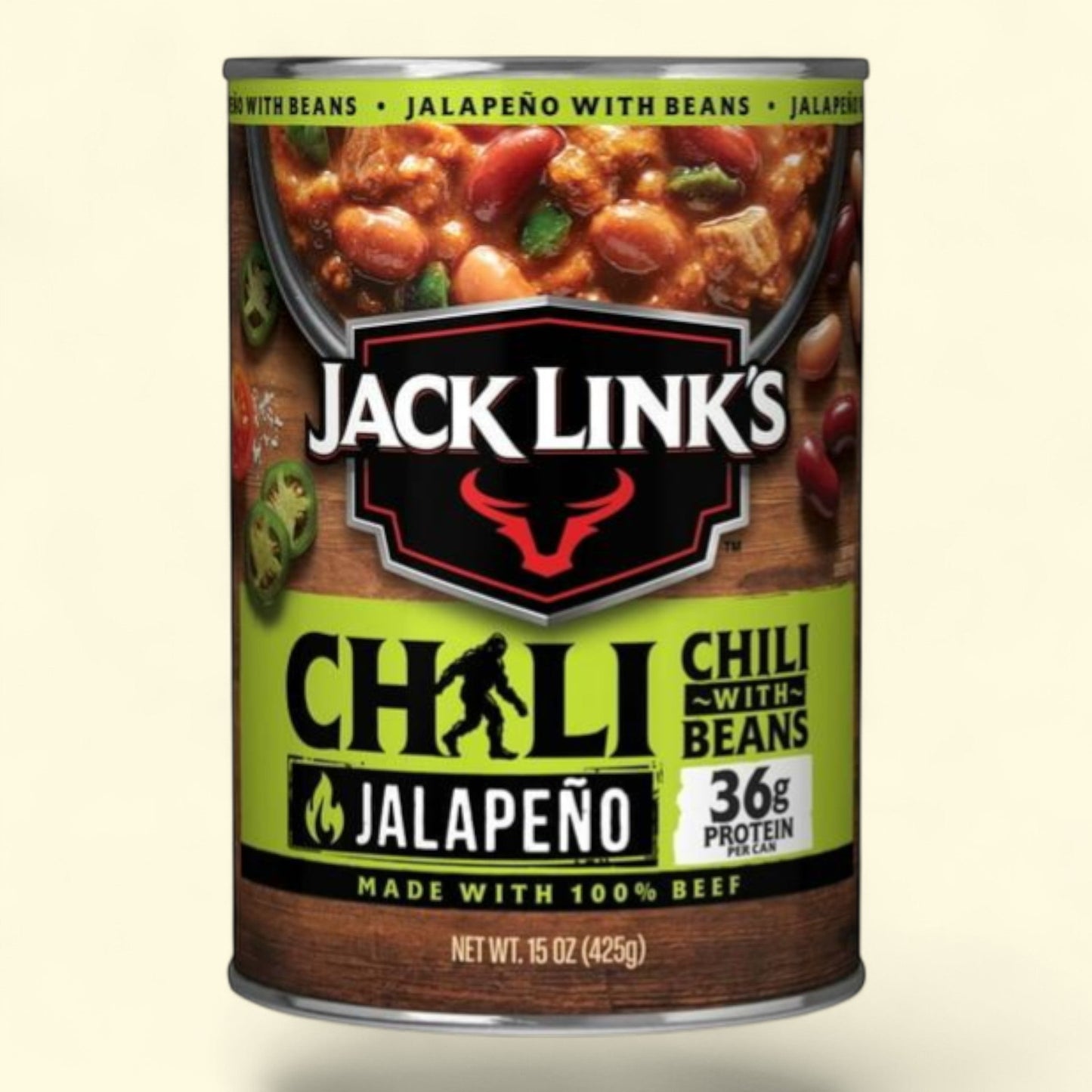 Jack Link's Jalapeno Chili with Beans, 15 Ounce Can