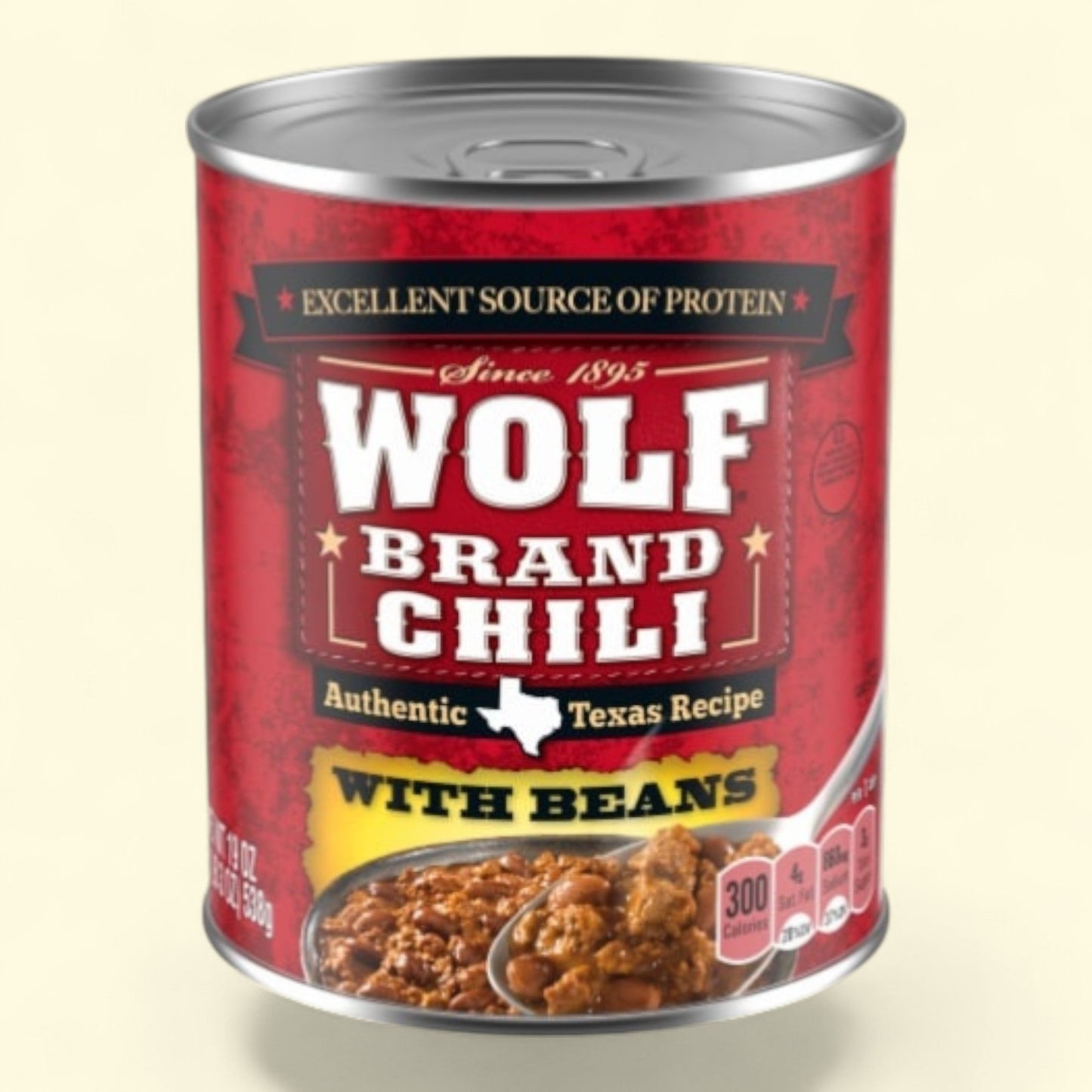Wolf Brand Chili, With Beans 19 oz — authentic US product shipped worldwide by Treatspree