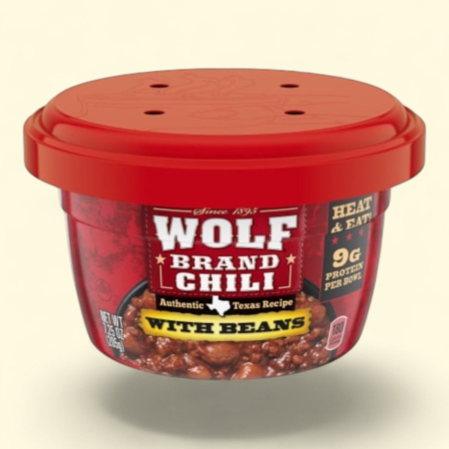 Wolf Brand Chili, With Beans, Microwavable Bowls, 7.25 oz — authentic US product shipped worldwide by Treatspree