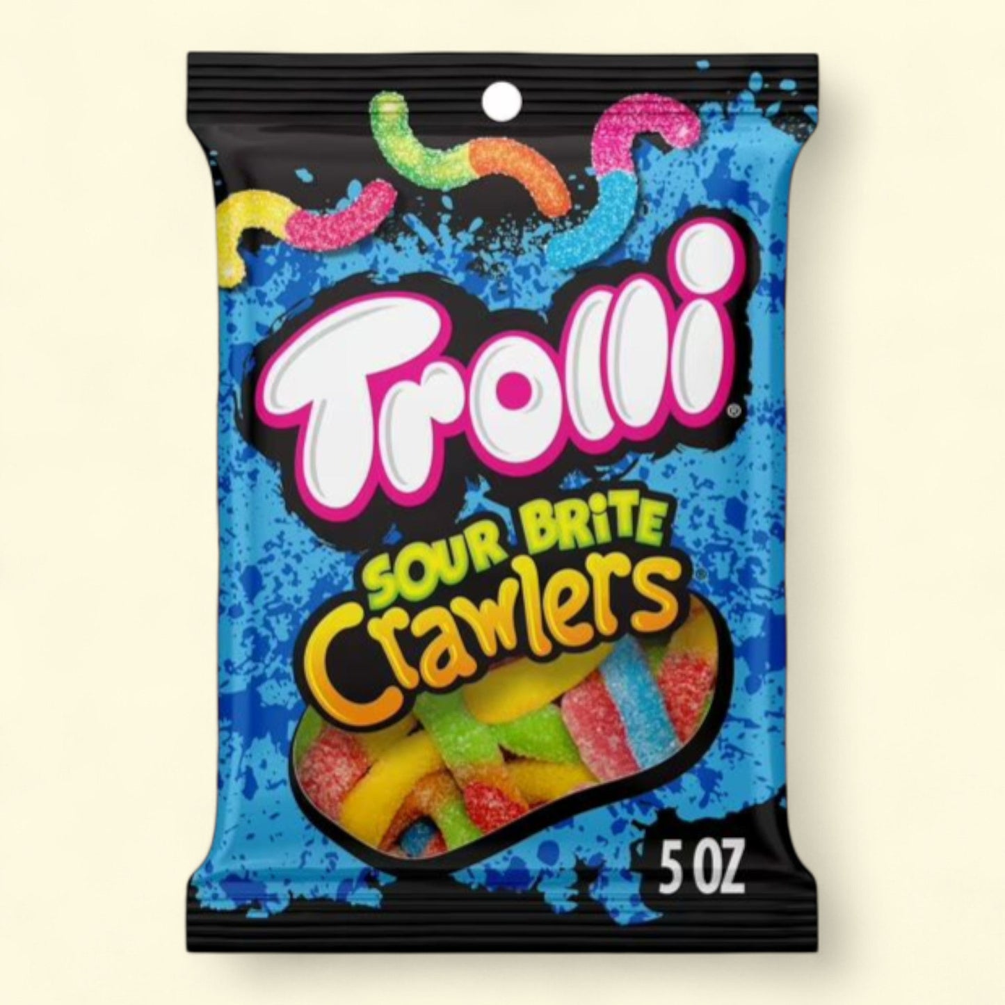Trolli Sour Brite Crawlers, bonbons, 140 g