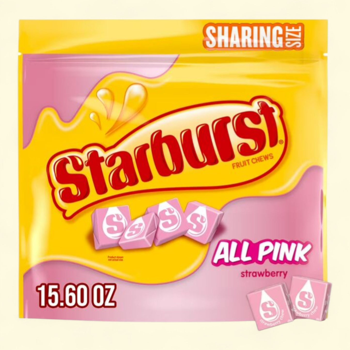 Starburst All Pink Fruit Chews, Sharing Size 15.6 oz Bag