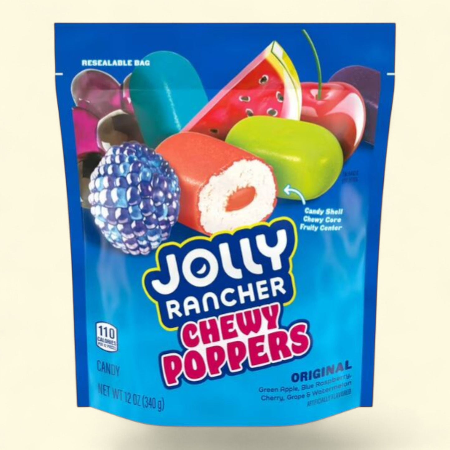 JOLLY RANCHER Chewy Poppers, 340 g