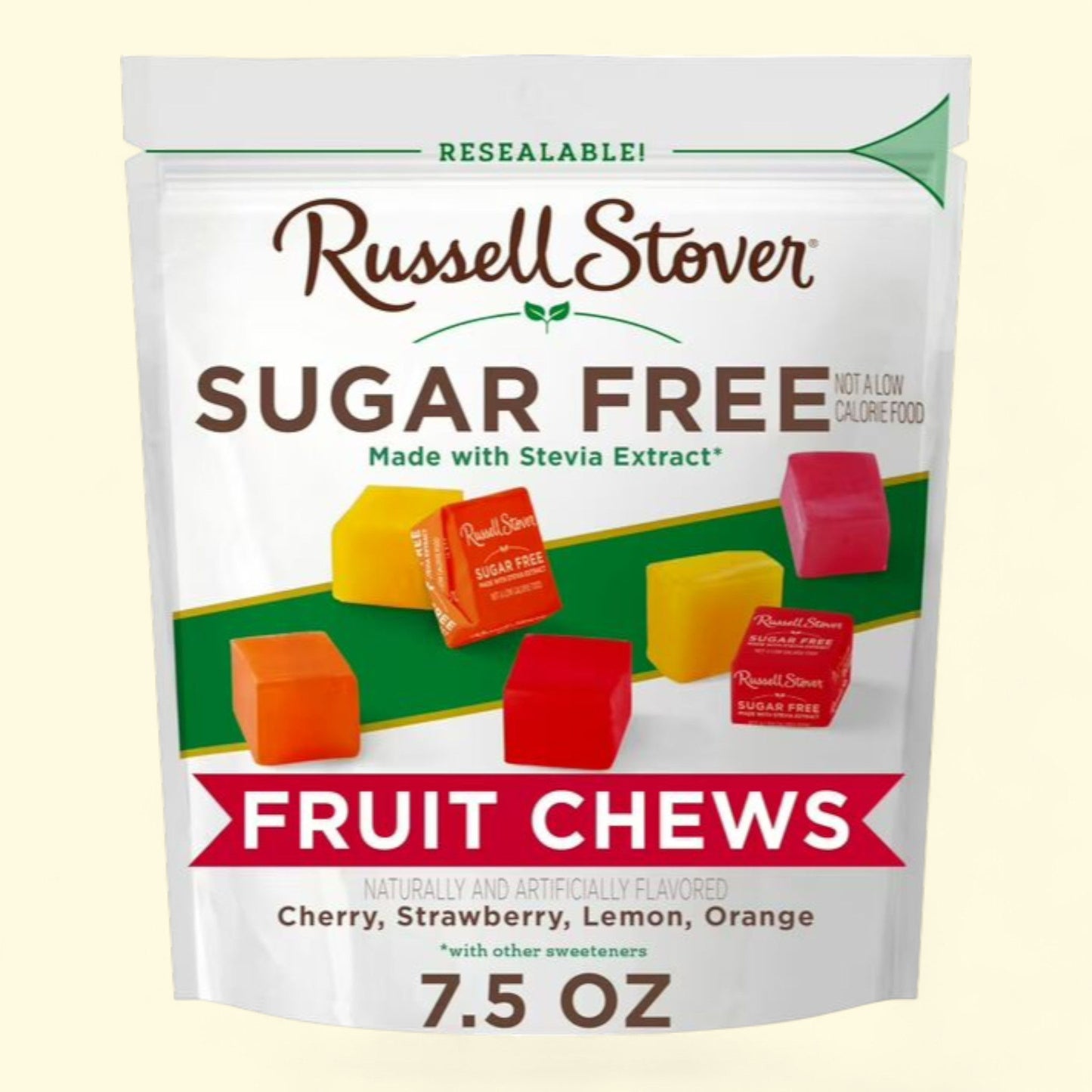RUSSELL STOVER Fruit Chews Candy, 7.5 oz.
