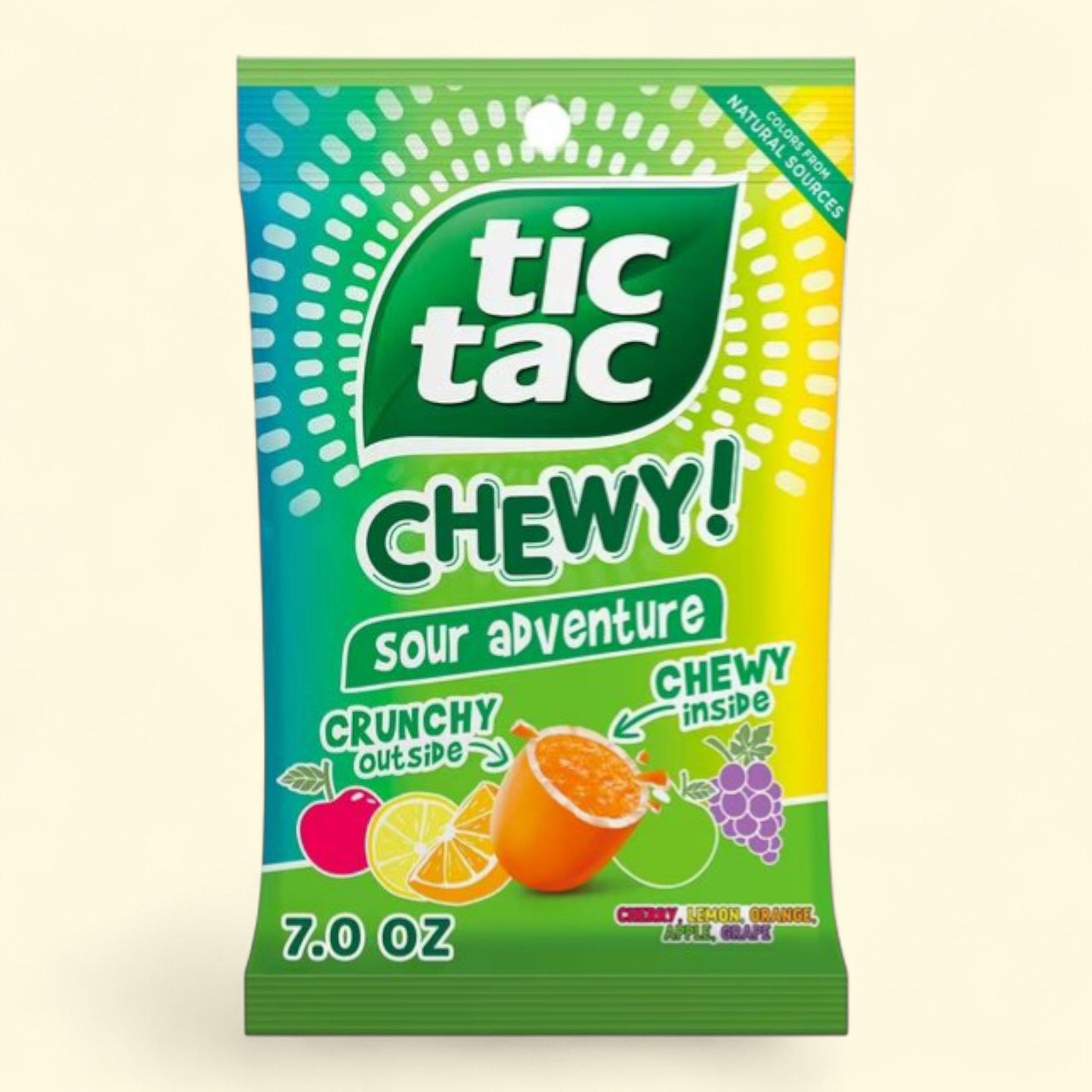 Tic Tac Chewy! Sour Adventure Candy, 7 oz — authentic US product shipped worldwide by Treatspree