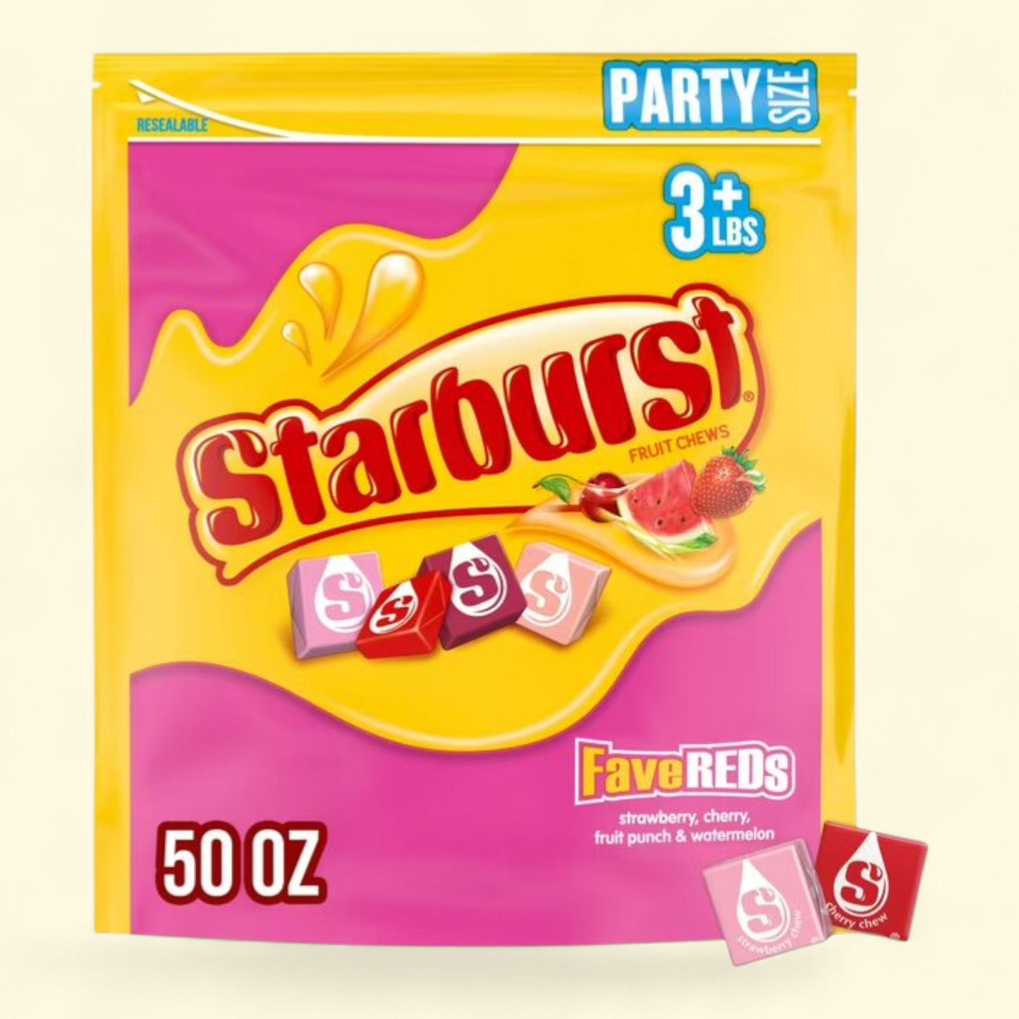 Bonbons gélifiés aux fruits Starburst Favereds, format fête - Sac de 1,4 kg