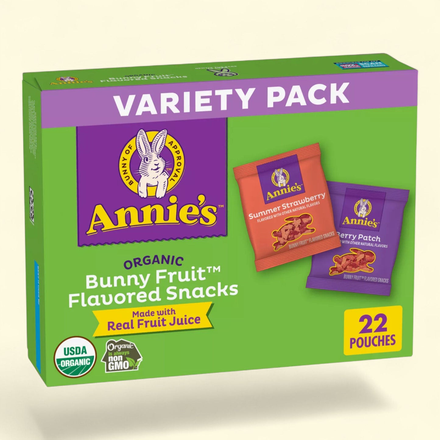 Snacks aux fruits Annie's Bunny, 435 g / 22 pièces