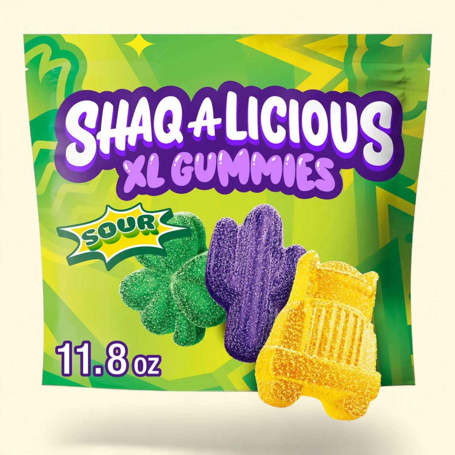 Sachet de bonbons gélifiés acidulés SHAQ-A-LICIOUS, 335 g
