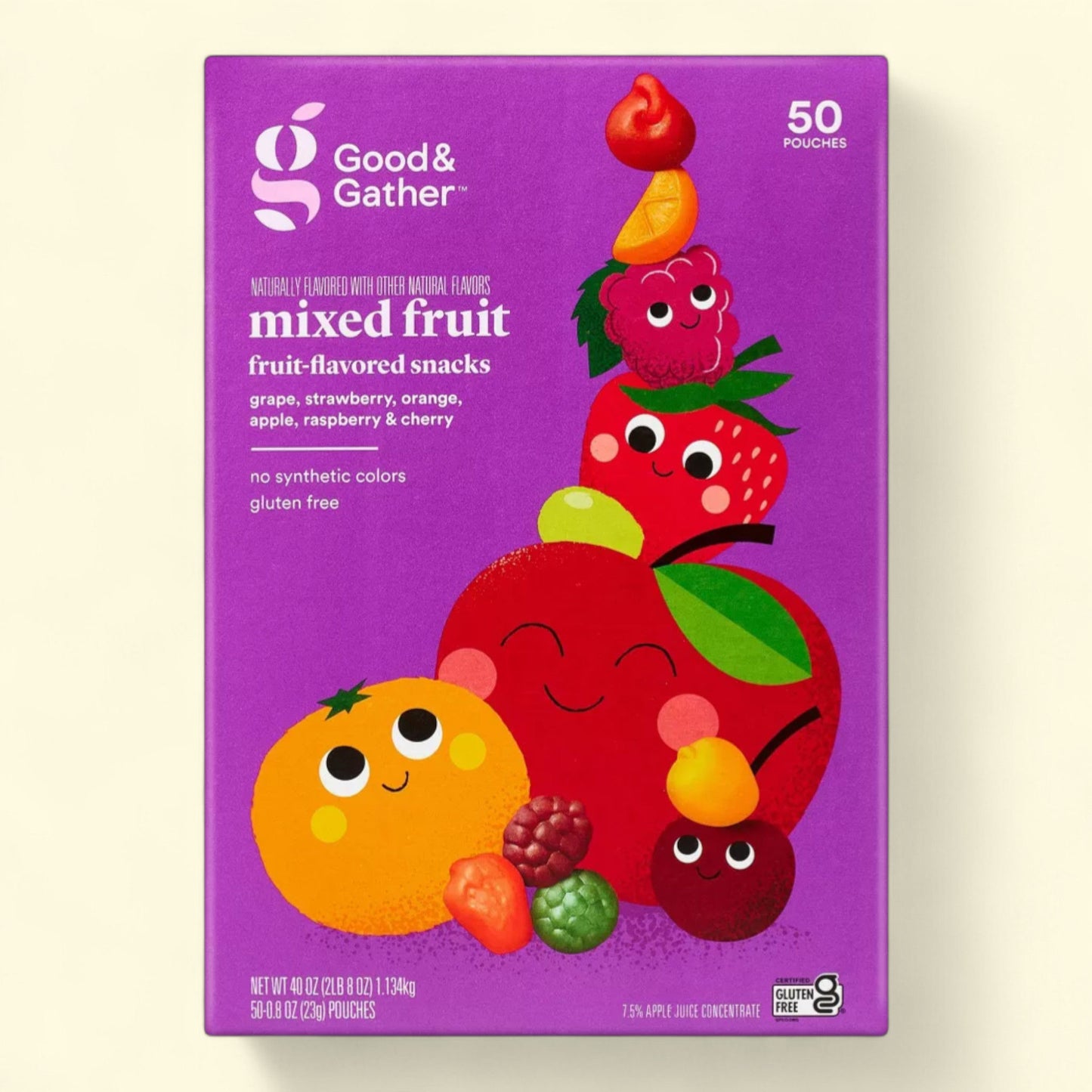 Good & Gather, snacks aux fruits mélangés, 1,13 kg / 50 pièces