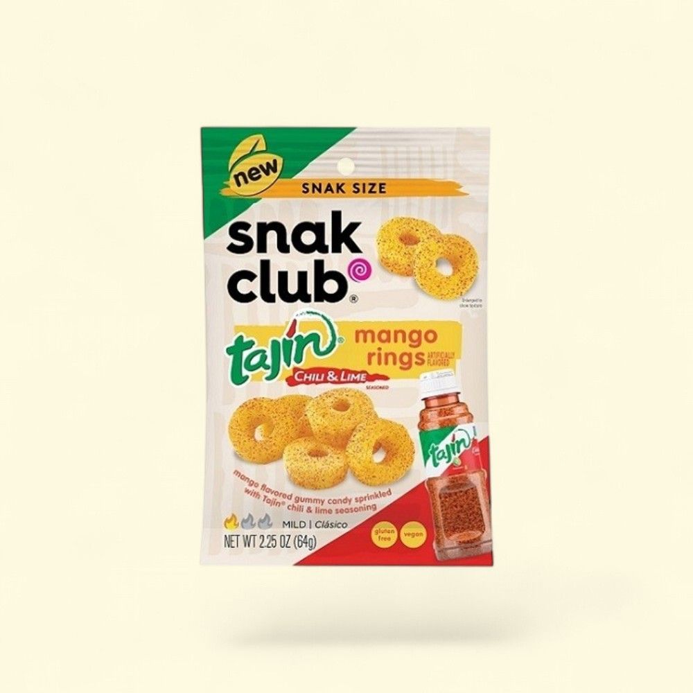 Snak Club Tajin Mango Rings 2.25oz — authentic US product shipped worldwide by Treatspree