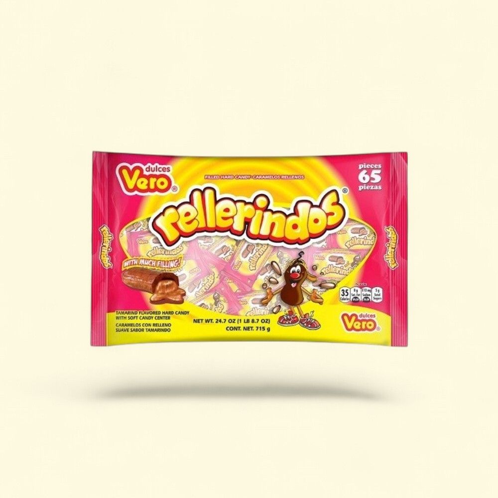Vero Rellerindos Tamarind Candy Bag, 65 Count (24.7 oz) — authentic US product shipped worldwide by Treatspree