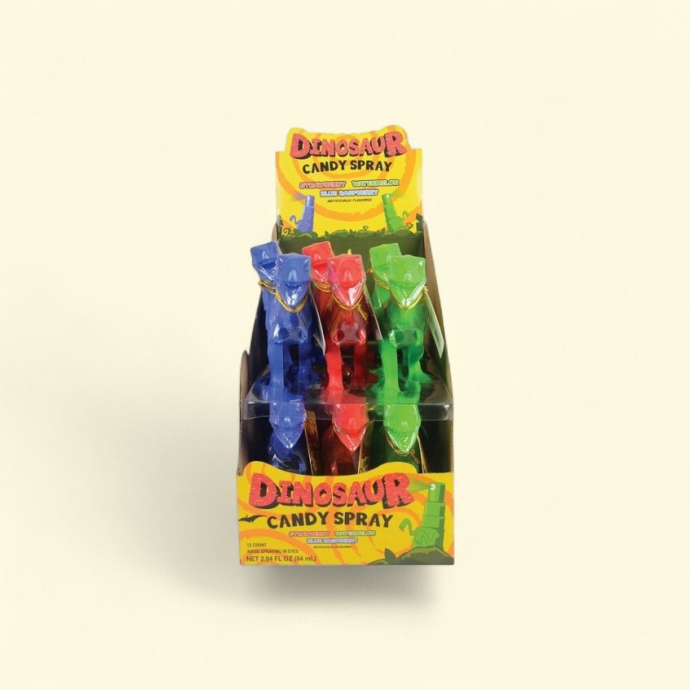 Dinosaur Spray Candy - 12 Count (0.23 oz each) — authentic US product shipped worldwide by Treatspree