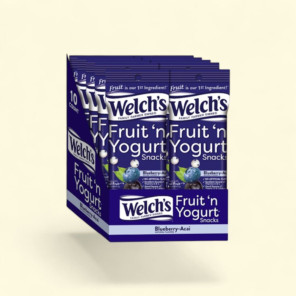 Welch's Blueberry Acai Fruit 'n Yogurt Snacks, 10-Count — authentic US product shipped worldwide by Treatspree