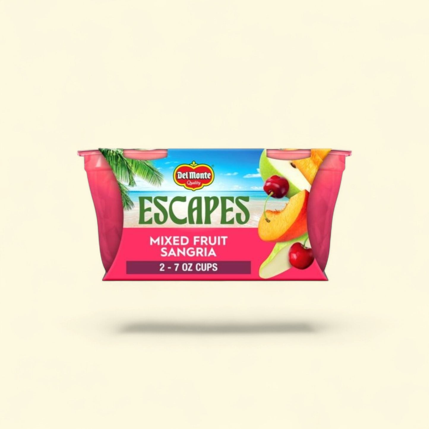 Del Monte Escapes Mixed Fruit Sangria, 7 ounce cup, 2 count — authentic US product shipped worldwide by Treatspree
