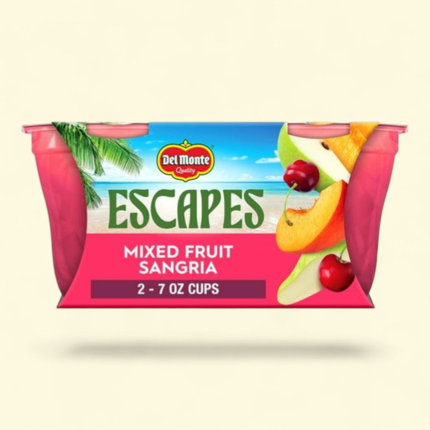 Del Monte Escapes Mixed Fruit Sangria, 7 ounce cup, 2 count