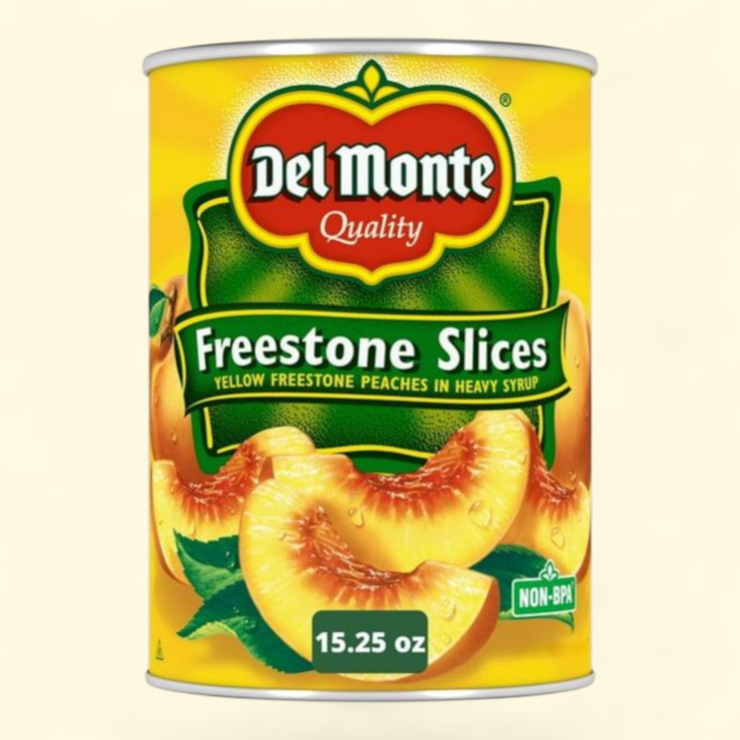 Pêches jaunes à noyau amovible Del Monte, en tranches, boîte de 430 g