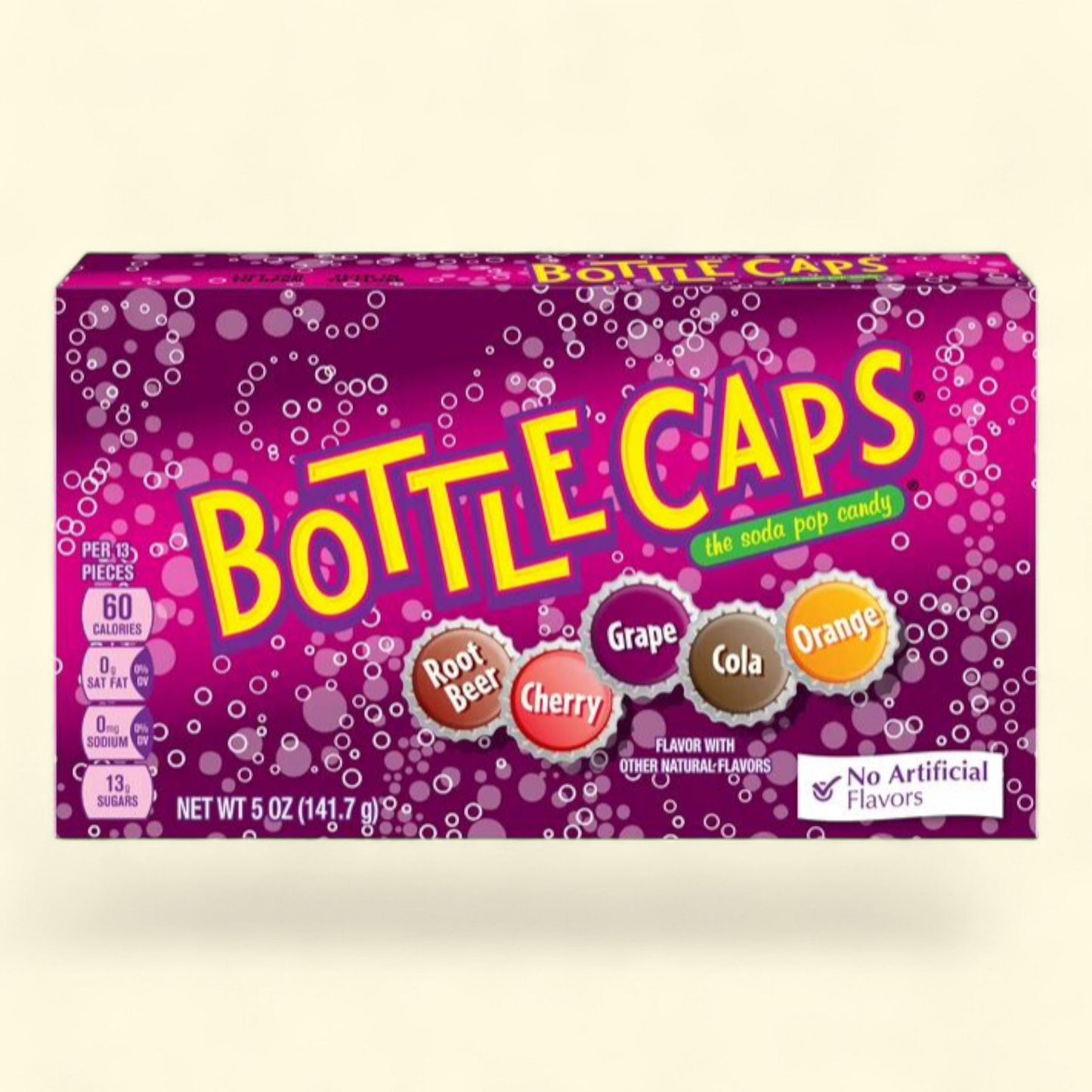Capsules de bouteilles, bonbons au goût de soda, 140 g