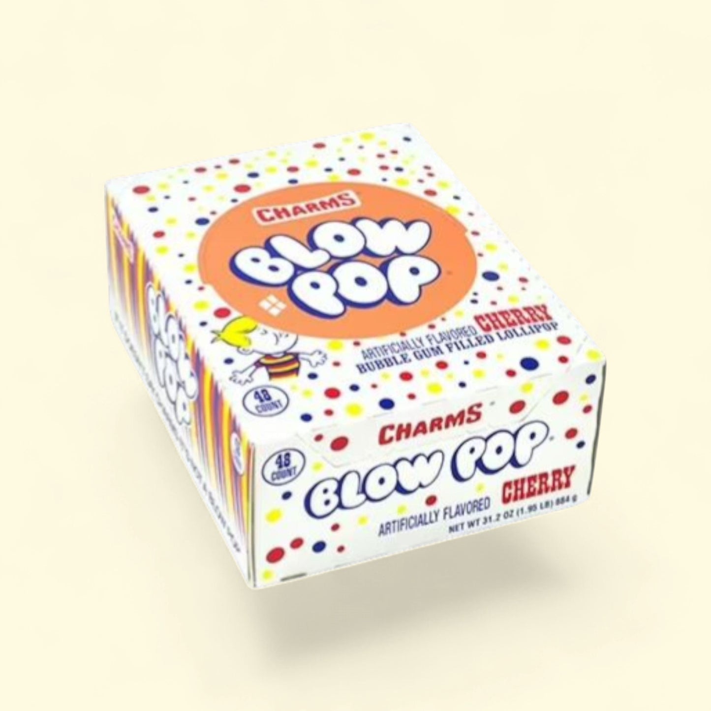 Cherry Blow Pop, 48 Count — authentic US product shipped worldwide by Treatspree