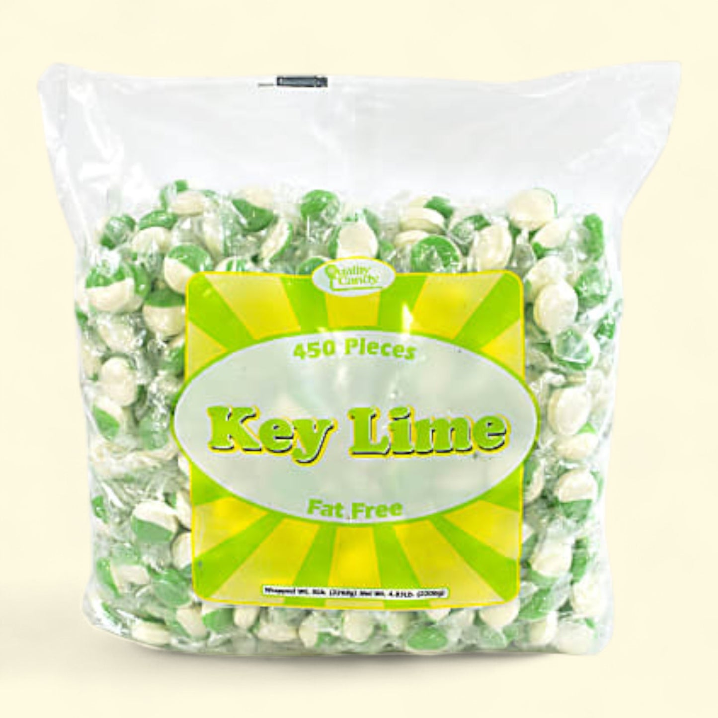 Quality Candy Key Lime Hard Candy Disks, 5 lbs