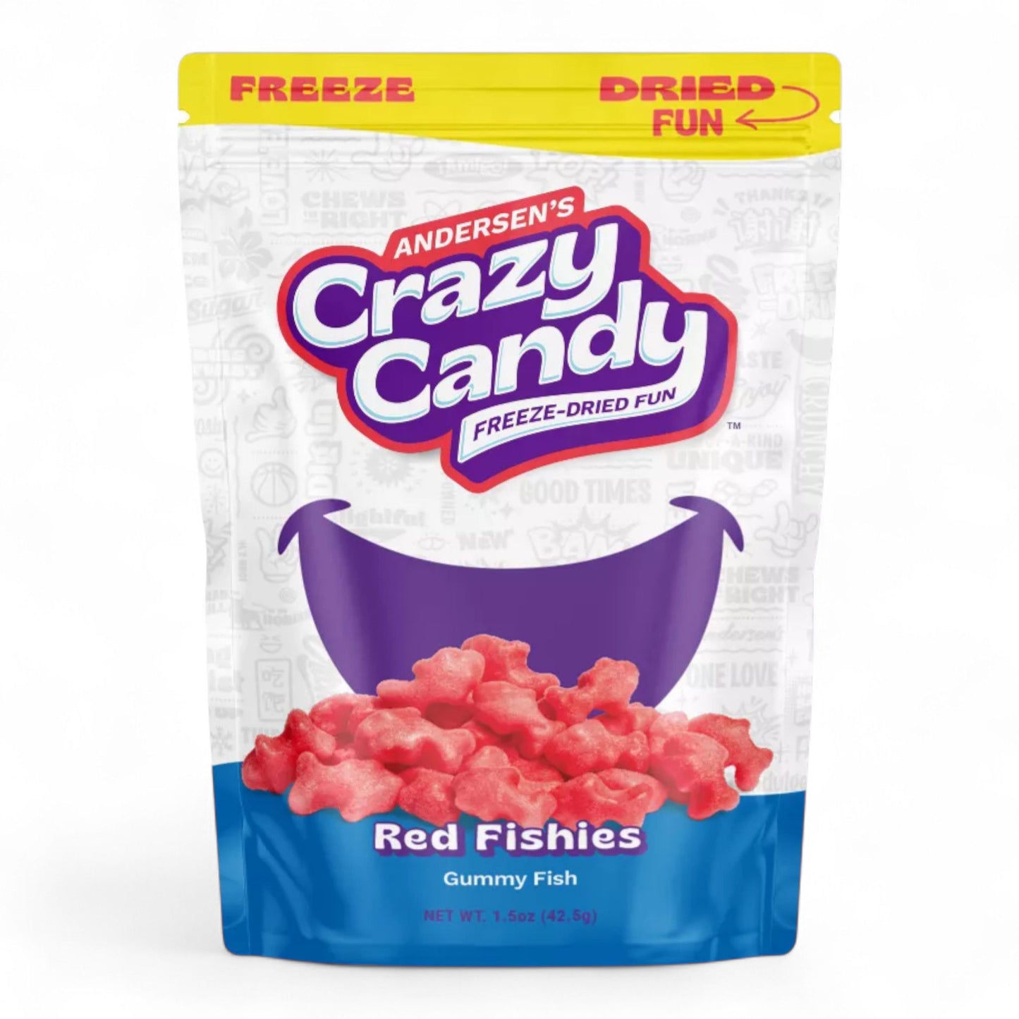 Crazy Candy Freeze Dried Candy, Fishies, 1.5oz